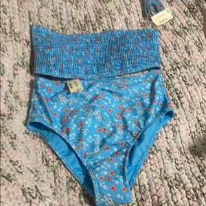 High waisted bathing suit